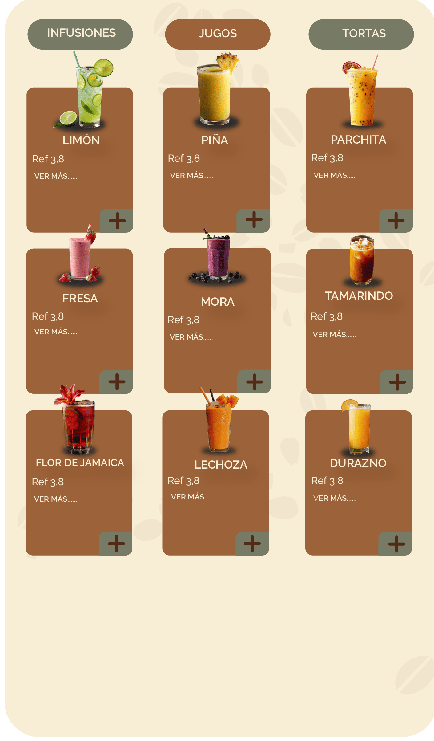Jugos Café Brería